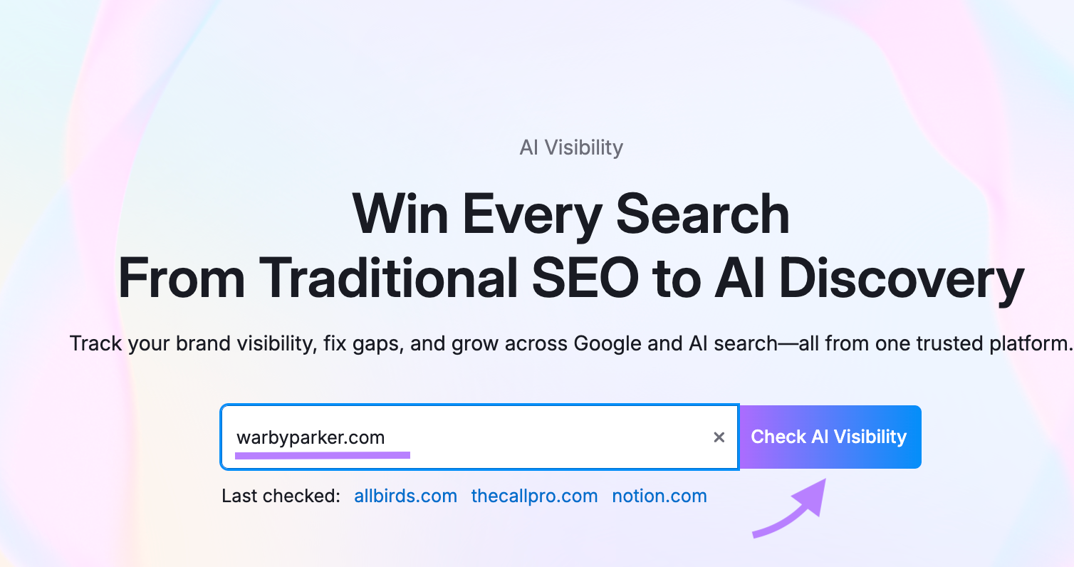 Starting with the AI Visibility Toolkit